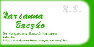 marianna baczko business card